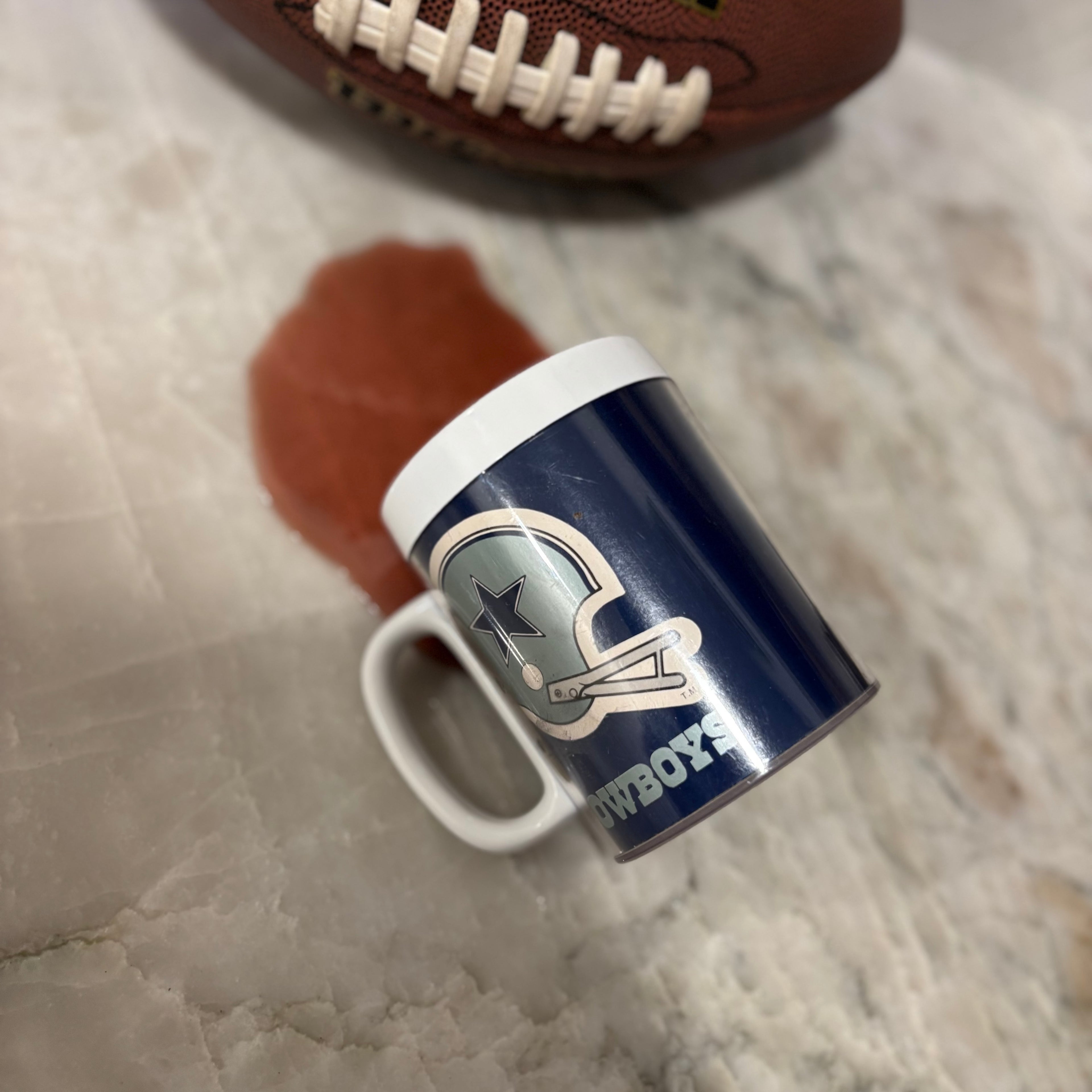 Dallas cowboys prank coffee spill mug
