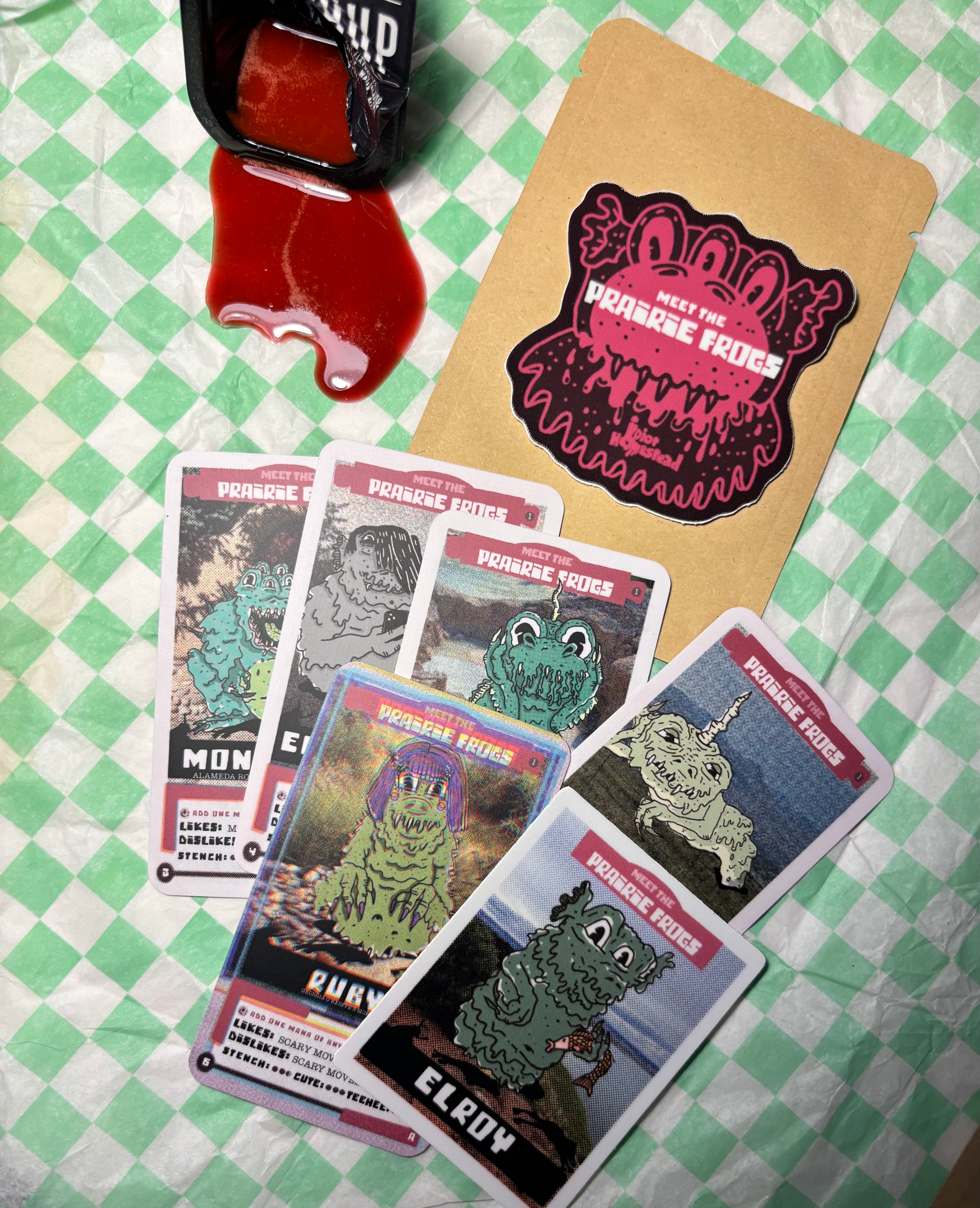 STANDARD Pack of Meet the Prairie Frogs Trading Cards