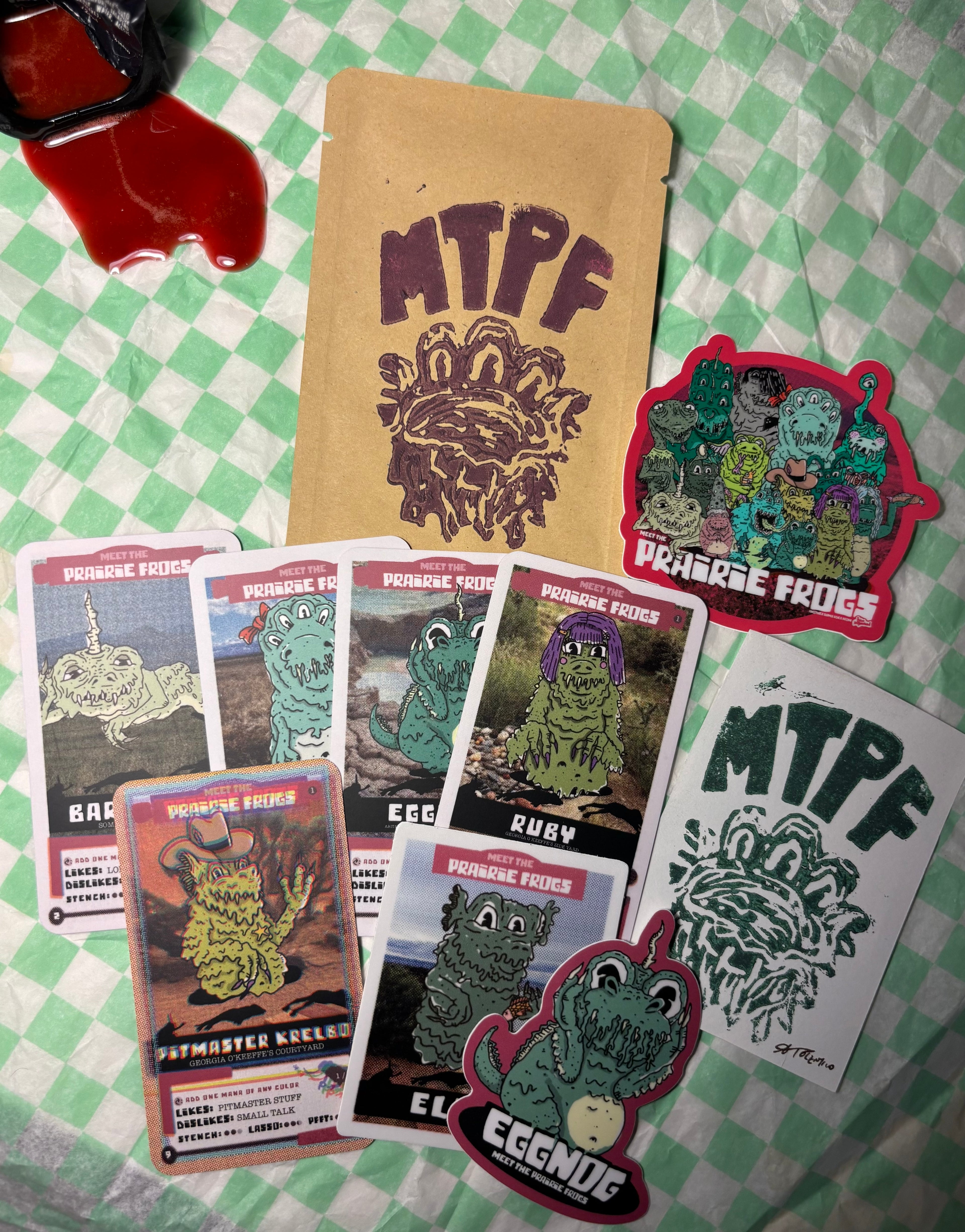 PREMIUM Pack of Meet the Prairie Frogs Trading Cards