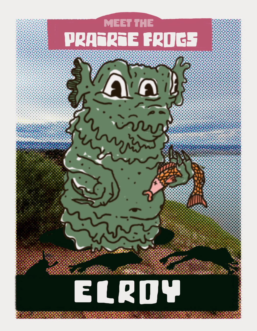 “Elroy” Prairie Frog sticker (Matte finish)